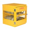 Vestil Yellow Cylinder Cabinet Horizontal 4 Cylinder Capacity Knock Down CYL-H-4-KD